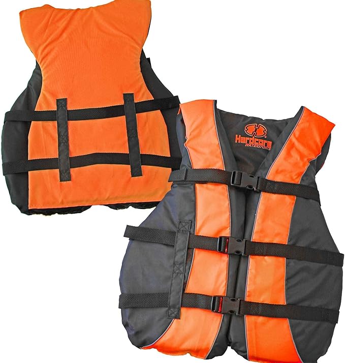 Hardcore Life Jacket 3 Pack Paddle Vest for Adults; Coast Guard Approved Type III PFD Life Vest Flotation Device; Jet ski, Wakeboard, Kayak; Ideal Extra Pontoon Boat Life Jacket