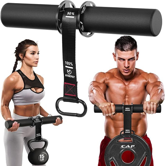 FitBeast Forearm Strengthener & Wrist Roller - Forearm Strength Trainer with Thickened Anti-Slip Grip Handles&Adjustable Strap, Perfect for Forearm Exercising, Boosting Grip Strength, Muscle Building