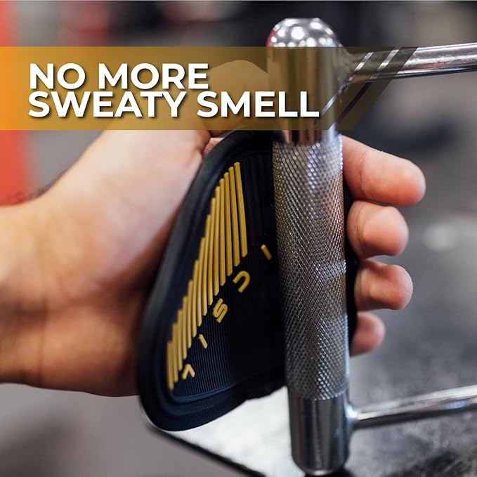 PICSIL - Fitness Grips Pads | Alternative to Gym Gloves | Strong Neoprene Grip for Weightlifting & Cross Training | Suitable for Men & Women | Design for Dumbbells and Pull Ups | One Size |