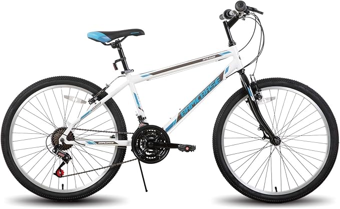 Hiland Adult 26 Inch Mountain Bike, Mens and Womens Bicycle with 21 Speed, High-Carbon Steel Frame Mountain Bicycle, Sport MTB for Men Women