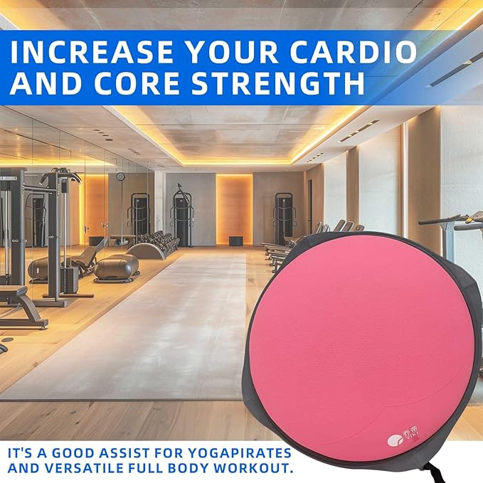 Balance Ball Home Workout Equipment, 27.5/31.5 inch Exercise Ball Balance Trainer, Stability Ball for Exercise, Half Balance Ball Strength Training Equipment for Cardio and Core Training