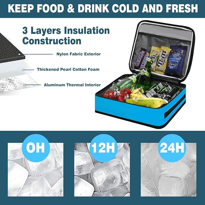 Paddle Board Cooler Bag, Waterproof Surf Sup Deck Cooler Bag Insulated Leakproof 10 Cans, Sup Paddle Board Accessories Bag for Stand Up Paddleboard and Kayak