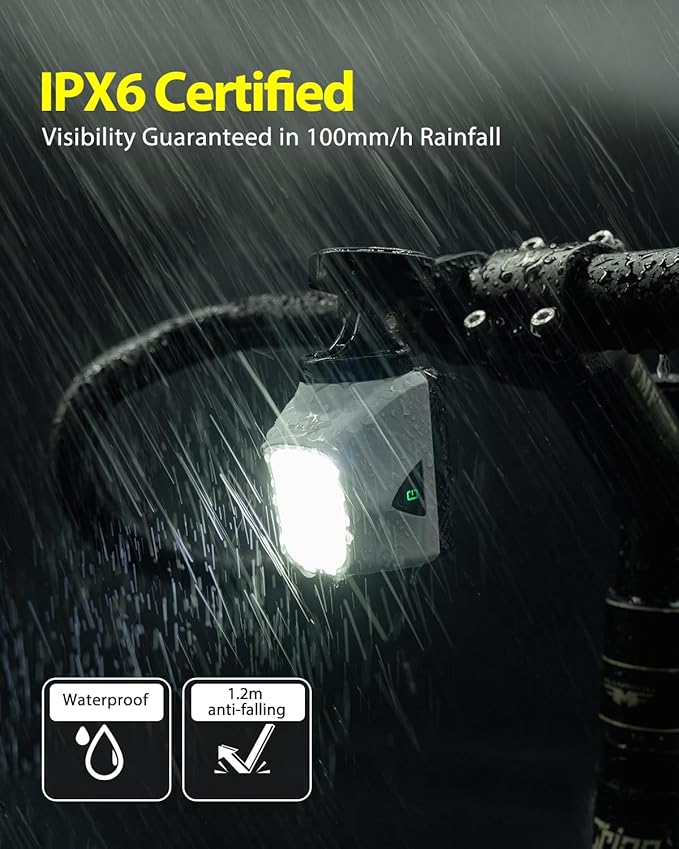 TOWILD DL1700 Bike Lights for Night Riding,1700LM Dual Light Source Super Bright Bicycle Headlight,Waterproof Bike Front Light for Mountain Road Cycling