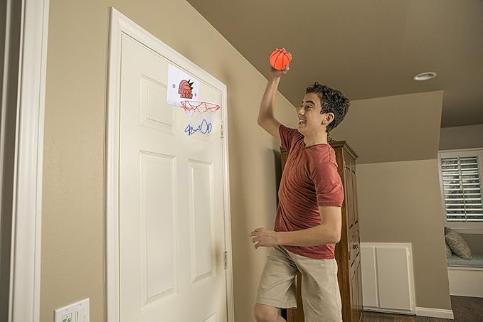 Congerate Slam Dunk Bedroom Bathroom Toilet Office Desktop Mini Basketball Decompress Game Gadget Toy Home Decor for Kid Education Pet Play and Basketball Lovers CPC Certificate