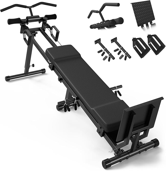 GMWD Total Home Gym with Detachable Footplate,Swing Attachment and Weight Holder,Versatile Total Body Training Machine for Home Gym Workout