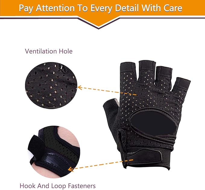 Workout Gloves for Men and Women, Breathable Exercise Gloves for Weight Lifting, Cycling, Gym, Training, Fitness