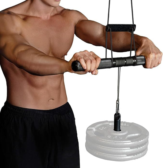 GD Hanging Wrist Roller Forearm Blaster- Forearm Strengthener Exercise Equipment Wrist Trainer for Muscle building and Injury prevention Hand Grip Strength