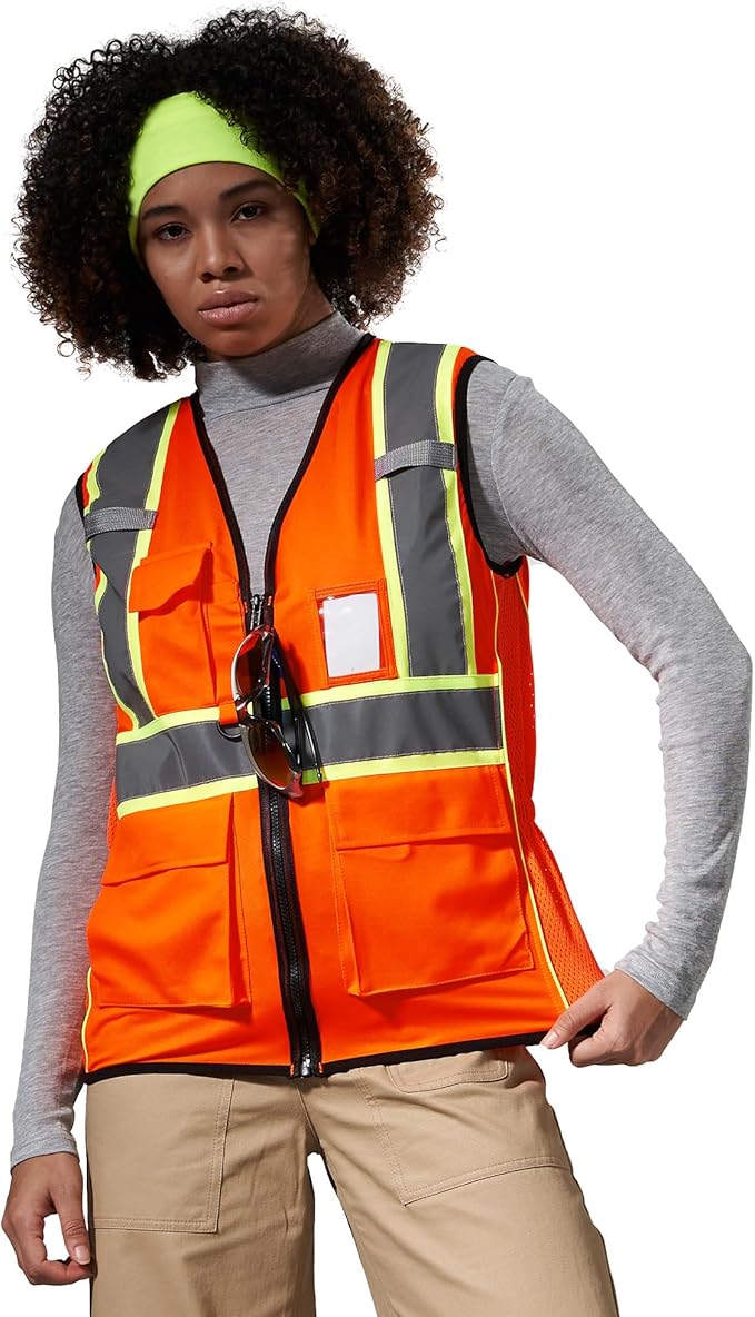 AYKRM 11 color Ladies High Vis Reflective Safety Vest for Women