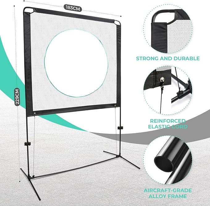 Zestball for Yard Games, Outdoor Games, Multifunctional as Pickleball Paddles and Badminton Set