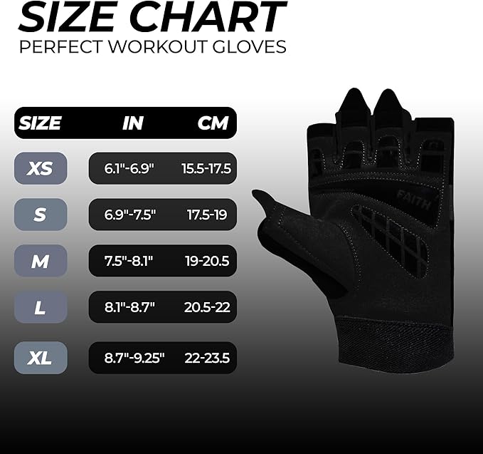 FIGHTSENSE Workout Gloves for Men and Women,Weight Lifting Gloves with Enhanced Grip,Padded Palm,Adjustable Wrist Straps and Breathable Design for Optimal Performance & Comfort in Gym
