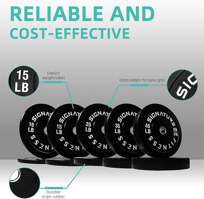Olympic Bumper Plates Set, 2" Weight Plates for Strength Training & Weightlifting, Paris or Set or Set with Barbell, Multiple Options