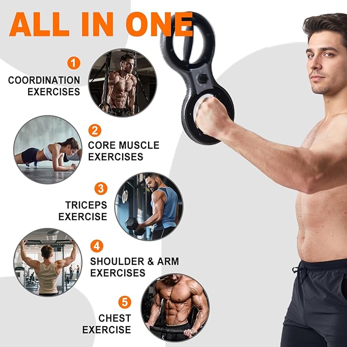 Pro-Grade Rotator Machine - Adjustable Arm Trainer for Men & Women, 12lbs Silent Forearm Strengthener with Adjustable Resistance Resistance, Home/Gym Arm Workout Equipment for Boxing & Rehabilitation