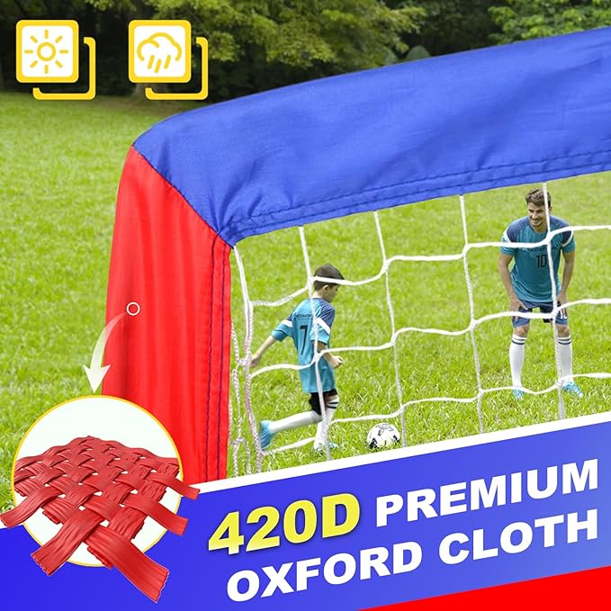 Soccer Goal, Portable Soccer Goals for Backyard, Pop Up Soccer Goal, Soccer Net for Indoor or Outdoor Practice and Training