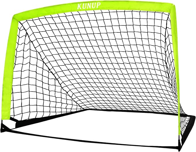5×3 6x4 9x5 FT Portable Kids Soccer Goal for Backyard, Foldable Soccer Practice Net with Carrying Bag for Toddler Youth Adult Pop Up Soccer Training Equipment Indoor and Outdoor Sports Game