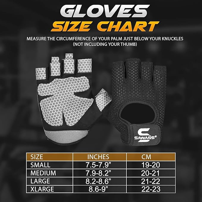 Workout Gloves for Men and Women Weight Lifting Gloves Gym Fitness Exercise Cycling Pull ups Microfiber Lightweight Breathable Non-Slip Silicone Padded Palm Grip Protection