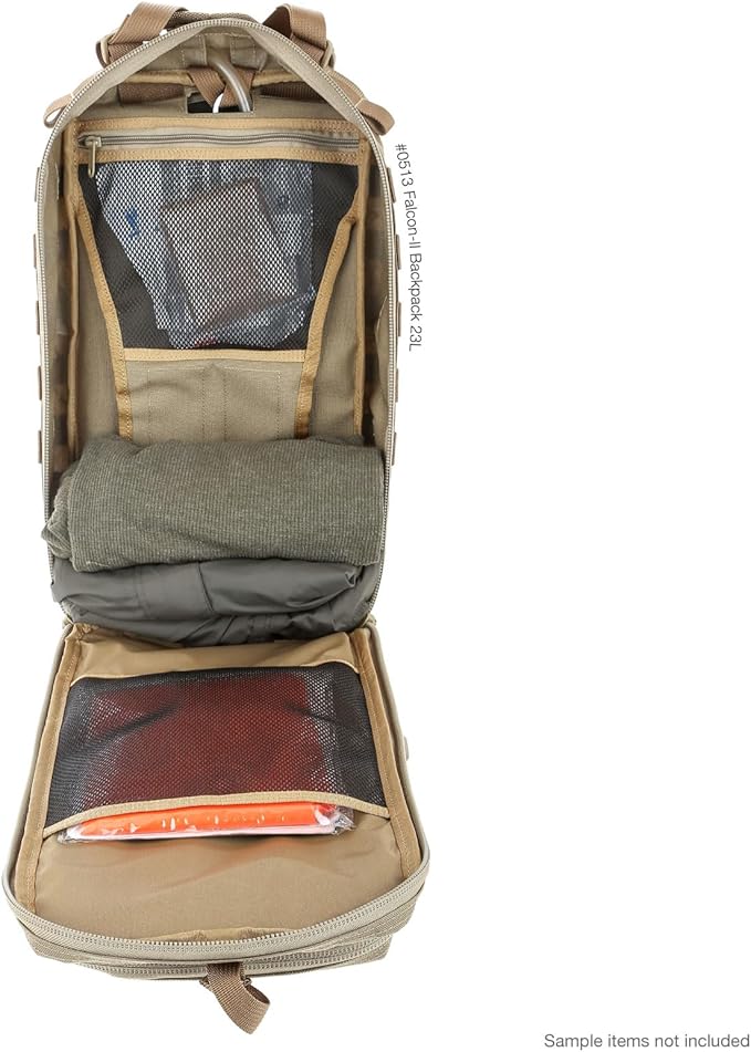 MAXPEDITION Falcon-II Backpack, 23L Tactical Backpack, Survival Pack, Bug Out Bag, MOLLE Go Bag for EDC, 0513