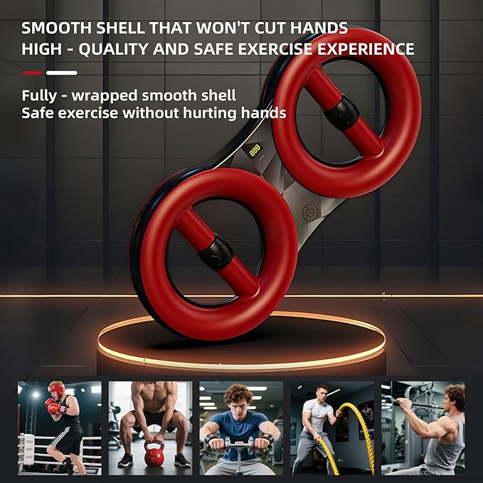 Rotator Machine Forearm Exerciser strengthener Strength Training Unisex Digital Display Adjustable Resistance Non Slip Rubber Coating Home/Gym Workouts Equipment