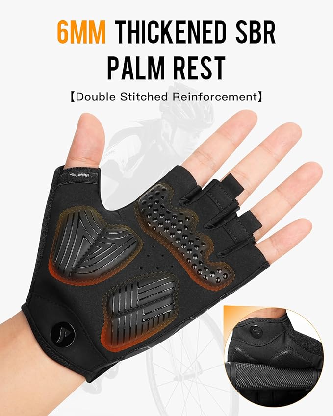 ATERCEL Cycling Gloves - Men's Bicycle Gloves for Cycling, Workout, Gym, Training, Weight Lifting, Outdoor, Dirt Bike, Mountain Bike, Riding