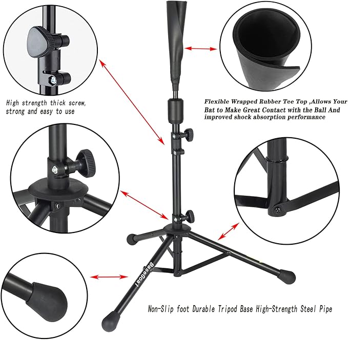 7'×7' Baseball Softball Practice Net,Baseball Backstop,with Batting Tee,for Hitting Pitching Batting Catching with Bow Frame,Bonus Strike Zone