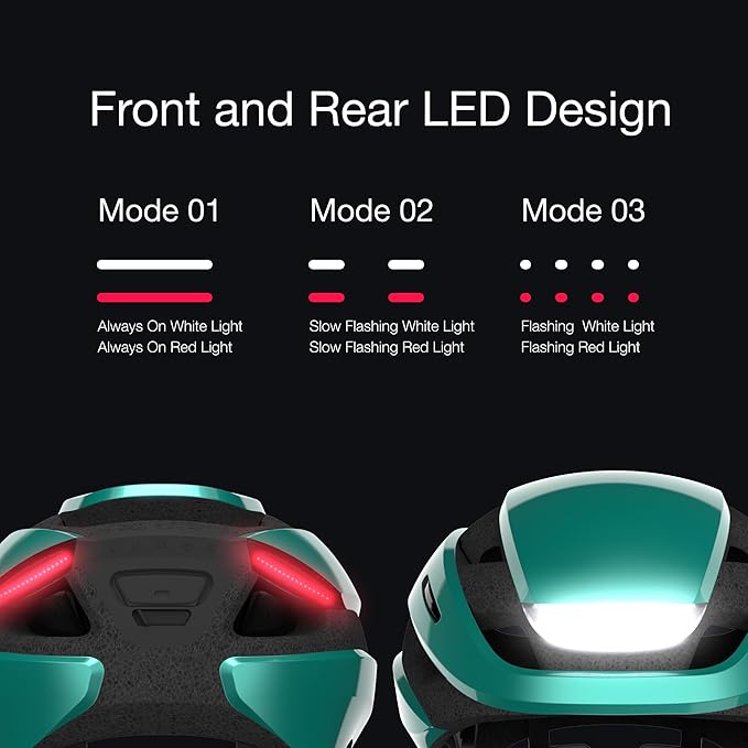 Lumos Ultra Smart Bike Helmet | Customizable Front and Back LED Lights with Turn Signals | Road Bicycle Helmets for Adults: Men, Women