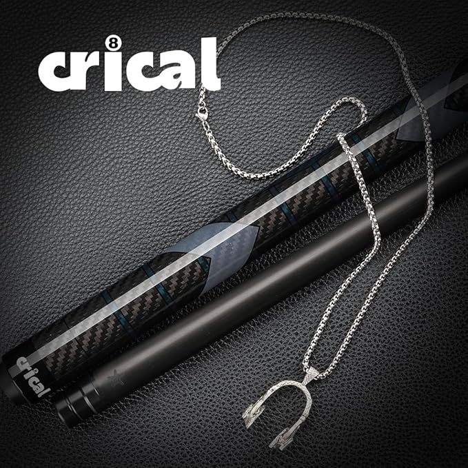 CRICAL Carbon Fiber Pool Cue Stick 58" Billiard Cue Sticks Professional Low Deflection Pool Sticks with 3/8 * 8 Pin Joint and 12.5mm Tip