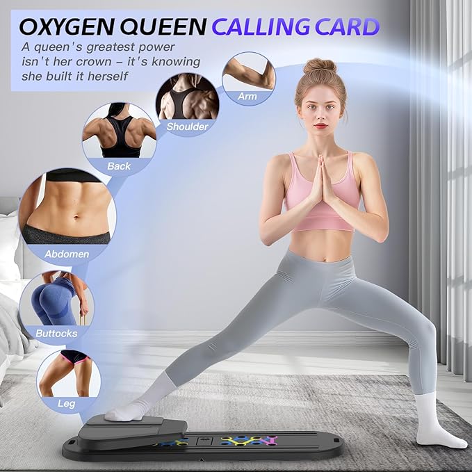 Pilates Board Pilates Reformer Set for Women, 7 in 1 Foldable Pilates Equipment with Timer, Portable Pilates Machine for Home Workout, Fitness, Exercise, Ab, Core
