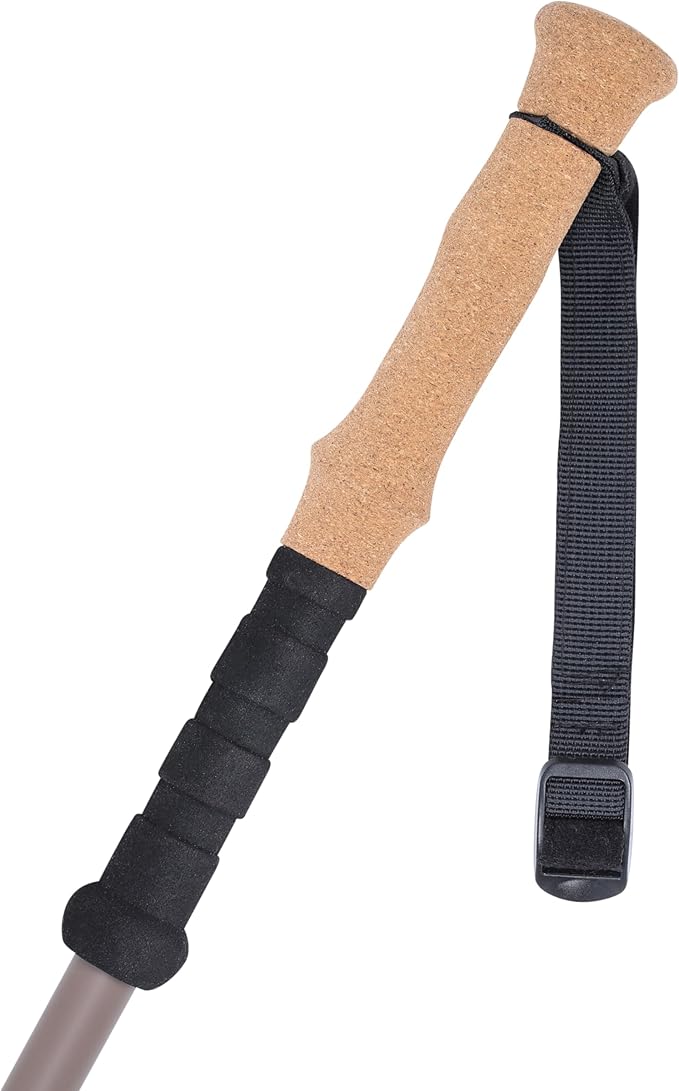 Cascade Mountain Tech Trekking Poles - Carbon Fiber Monopod Walking or Hiking Sticks with with Accessories Mount and Adjustable Quick Locks