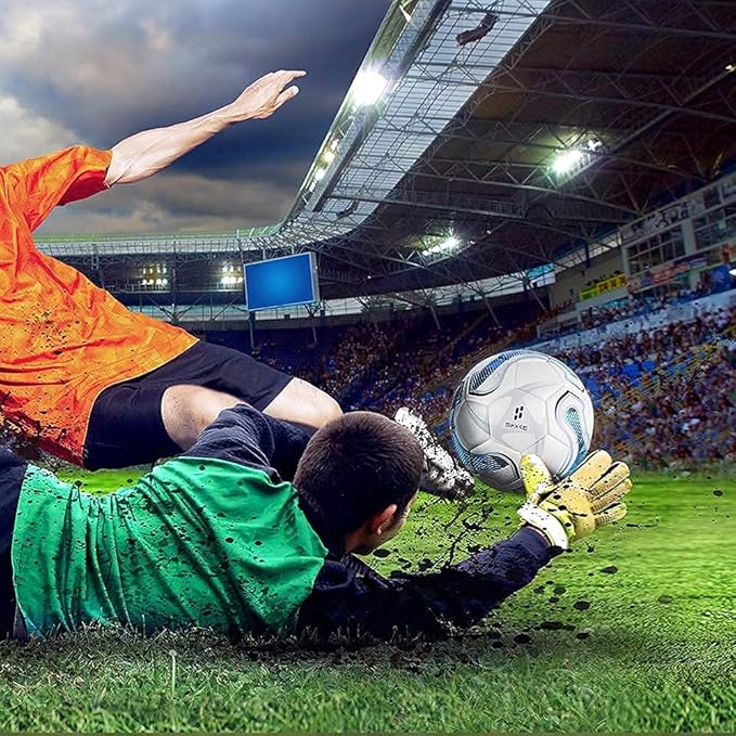 SHOKE Soccer Ball Size 5 Official Size Soccer Ball Thermal Bonded Training Slip Resistant