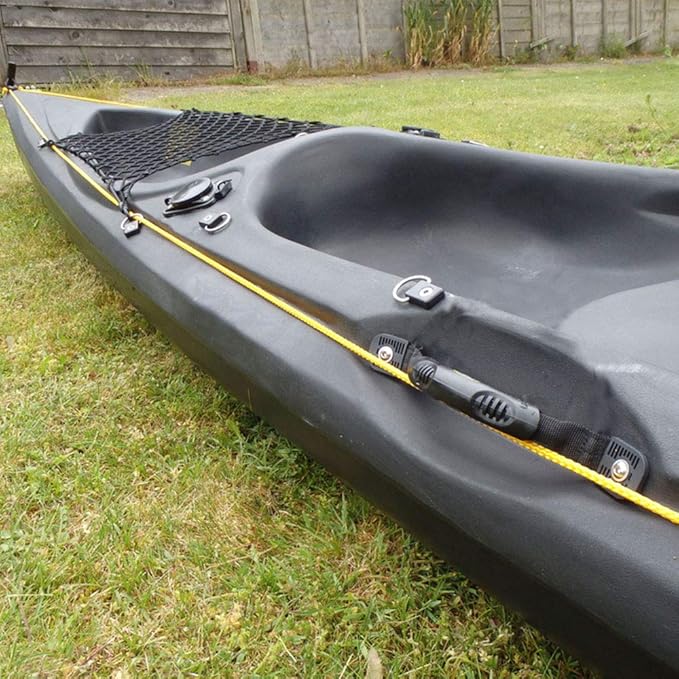 2Pcs Kayak Canoe Carry Handles, Kayak Boat Side Mount Paddle Park Handles - 5PCS Pad Eye with 10 PCS Screws for Boat Kayak Deck Rigging Kit