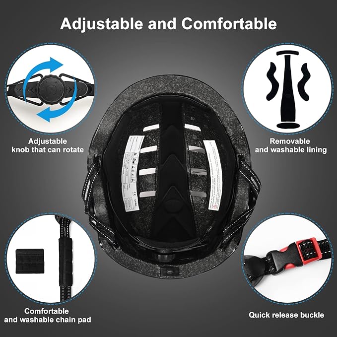 Bike Helmets for Adults - Front and Rear LED Lights Adjustable Bicycle Helmet for Adults Men Women Scooter Helmet for Commuting, Road Biking, Skating, Scooter
