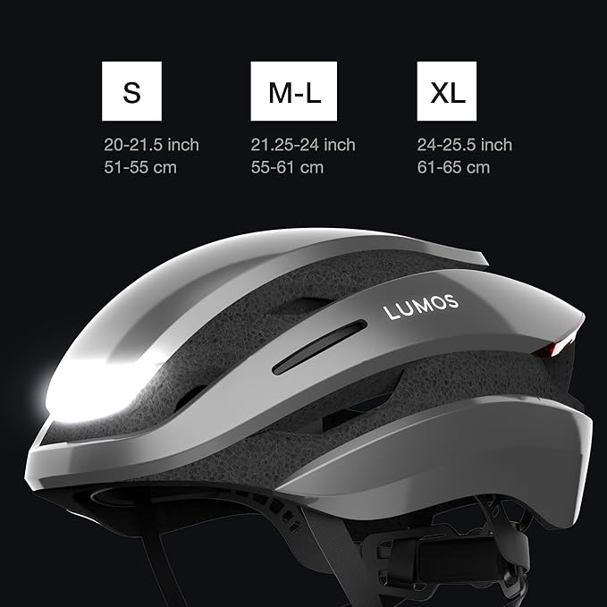 Lumos Ultra Smart Bike Helmet | Customizable Front and Back LED Lights with Turn Signals | Road Bicycle Helmets for Adults: Men, Women