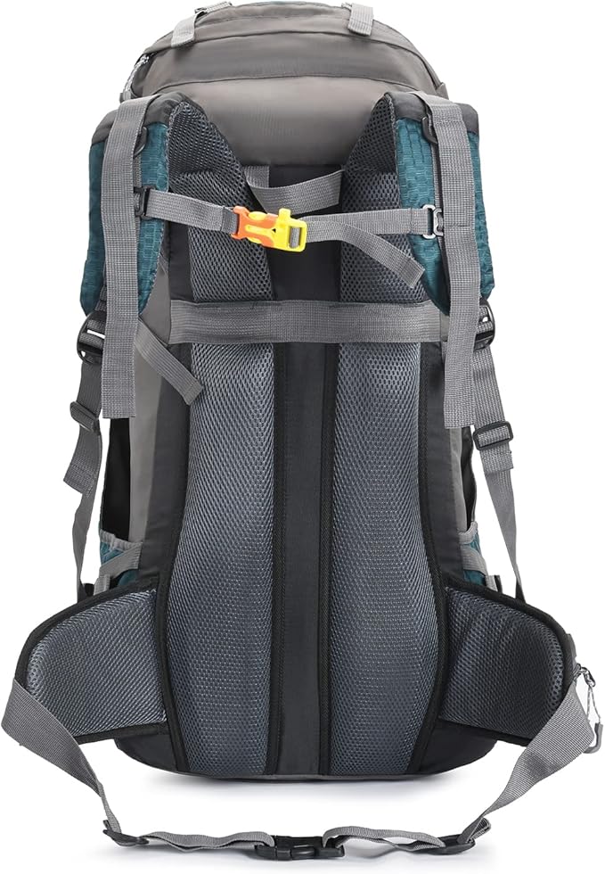 Bseash 60L Waterproof Hiking Camping Backpack with Rain Cover, Large Outdoor Sport Travel Daypack Rucksack for Climbing