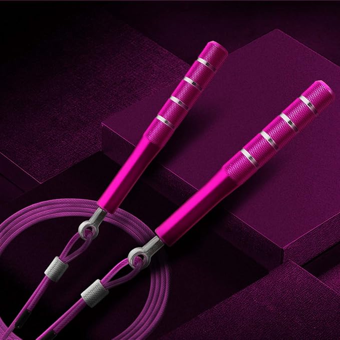 Jump Rope, Wastou Speed Jumping Rope for Training Fitness Exercise, Adjustable Adults Workout Skipping Rope for Men, Women, Kids, Girls