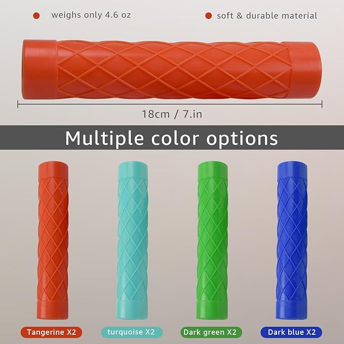 2-Pack Kayak Paddle Grips No Slip Oar Grip for Take-Apart Paddles, Blister Prevention Kayaking Accessories (Diameter of 30mm/1.18 inches)