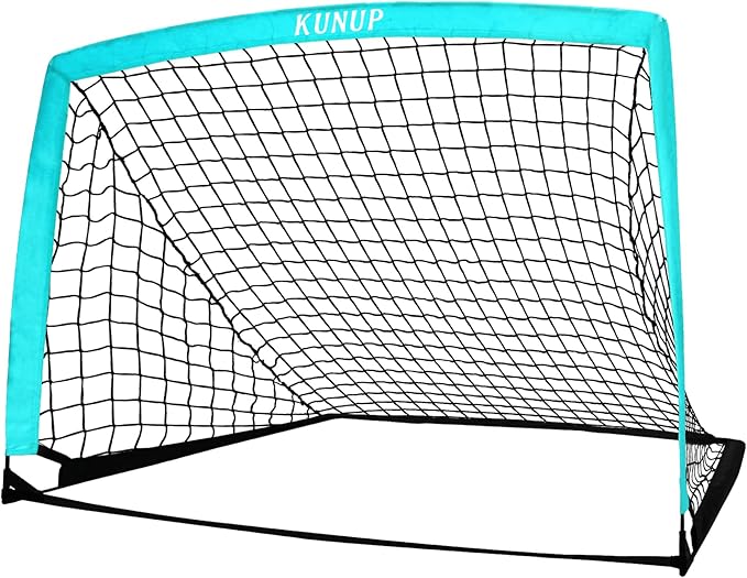 5×3 6x4 9x5 FT Portable Kids Soccer Goal for Backyard, Foldable Soccer Practice Net with Carrying Bag for Toddler Youth Adult Pop Up Soccer Training Equipment Indoor and Outdoor Sports Game
