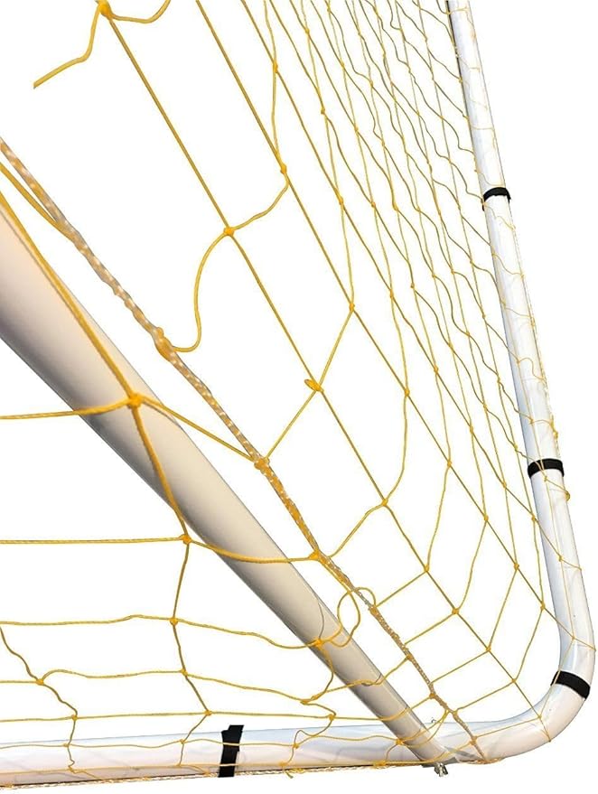 Vallerta® Official Size Steel Soccer Goal. Heavy Duty Frame w/Net. Tournament, Regulation Size. Professional Portable Practice Training Aid.