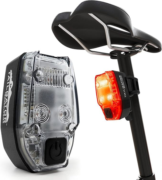 TAILGATOR Smart Bike Rear Tail Brake LED Light - Accelerometer Brake Feature - Brightest Light at 300 Lumens - Rechargeable Battery Lasts Up to 60 Hours - Day/Night Visibility - Best Brake Light