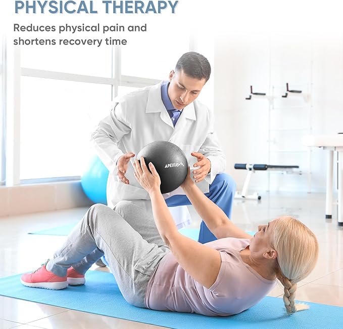 APEXUP Yoga & Pilates Ball - Anti Slip Heavy Duty Gym Ball for Fitness, Balance & Core Workout