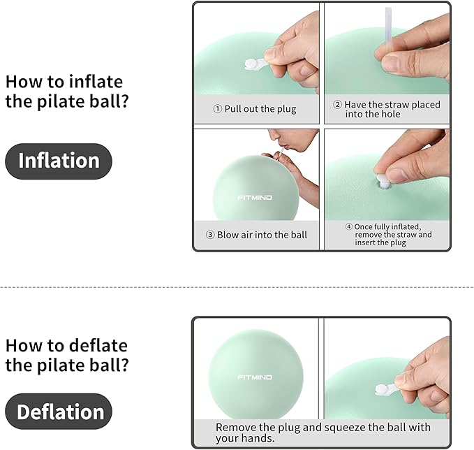 FITMIND_ Extra Thick Exercise Ball Yoga Ball 22in/26in/30in for Workout Pregnancy Stability,Anti-Burst and Slip Resistant Swiss Ball with Pump for Yoga, Pilates, Fitness,Birthing,Physical Therapy