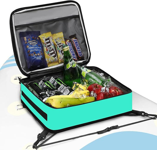 Paddle Board Cooler Bag, Waterproof Surf Sup Deck Cooler Bag Insulated Leakproof 10 Cans, Sup Paddle Board Accessories Bag for Stand Up Paddleboard and Kayak