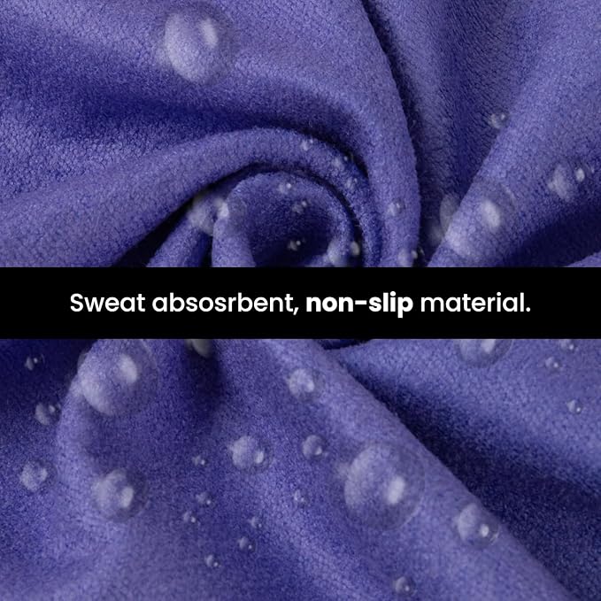 Yoga Drip Yoga Towel - Non Slip Hot Yoga Mat Towel With Corner Pockets, No-Skid Grip, and Built-in Alignment Lines | Soft, Moisture Wicking, and Sweat Absorbent | No Bunching, Stays in Place 72" x 25"