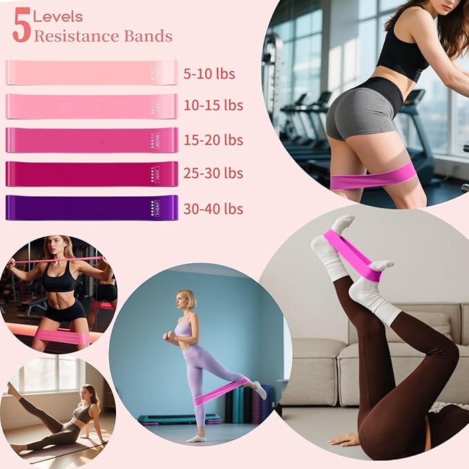 Pilates Ring Set Essentials Kit for Women with Magic Circle Ring and Ball,Core Sliders,Adjustable Ankle Wrist Weight,Exercise Resistant Bands,Accessories Equipment for Home Workout