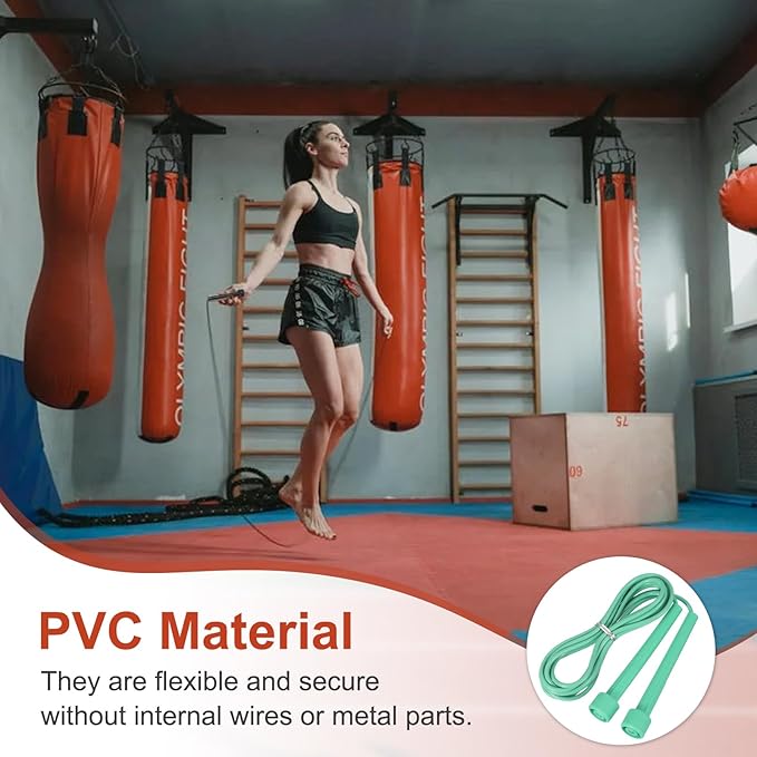 PATIKIL Jump Rope PVC, Adjustable Speed Skipping Rope Tangle-Free Exercise Equipment for Workout Women Men Outdoor Training Home Fitness