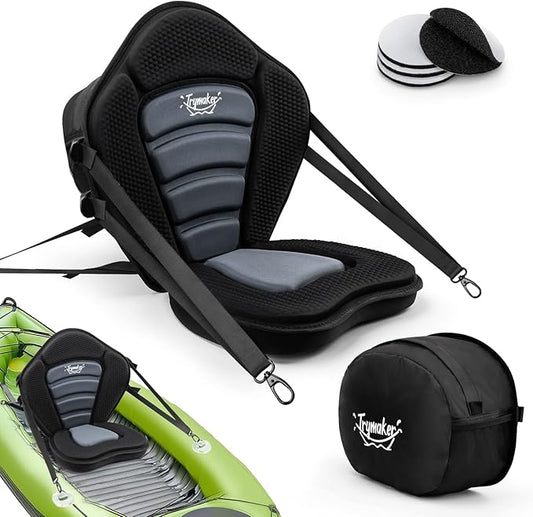 Kayak Seats with Back Support for Sit on Top, Universal Paddle Board Seat for Inflatable Paddleboard, Sup, Canoe