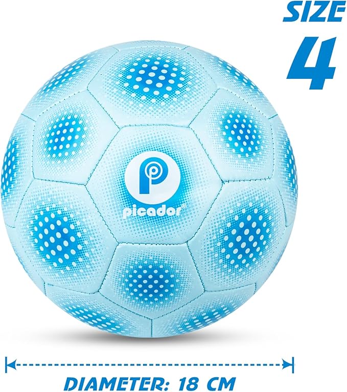 Size 4 Soccer Ball, Kids Soccer Balls for Girls Boys Youth Children Training Backyard School Indoor Outdoor Ball with Pump Gift