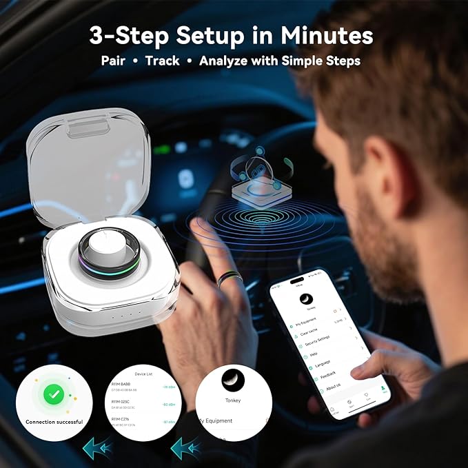 Smart Ring for Women Men,Health Fitness Tracker with Sleep/Blood Pressure/Oxygen Monitoring, Heart Rate & Activity Tracking,IP68 Waterproof, 7-Day Battery,No Subscription Fee 3-Black 8