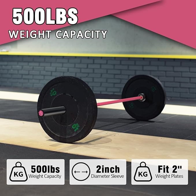 PROOFGOLD 6.6ft/7ft Olympic Barbell Bar 35Lb(15kg)/45LB(20kg) Barbell,Bench Press Bar for Squats and Deadlifts,Olympic Weight Bar for Home Gym,Womens Mens barbell(2inch),500LB/700LB/1000LB