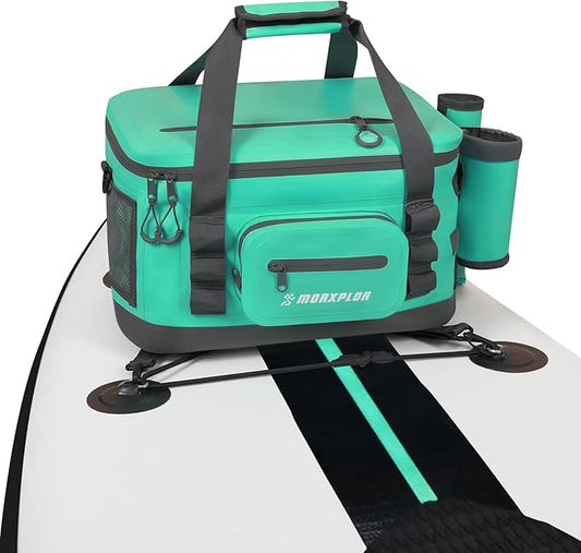 Waterproof Shell 24 cans Paddle Board Cooler Bag, Sup Deck,Kayak Cooler Bag Accessories