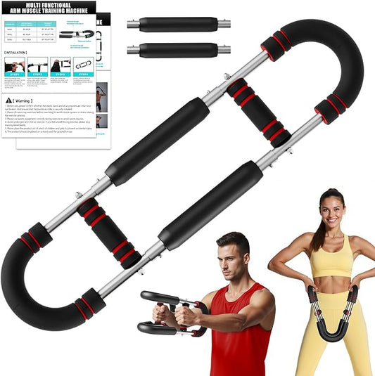 EAST MOUNT Twister Arm Trainer 20-110lb Adjustable Chest Workout Equipment for Men Women Portable Spring Resistance Muscle Builder Strength Training for Arms Chest Shoulders for Home Gym Fitness
