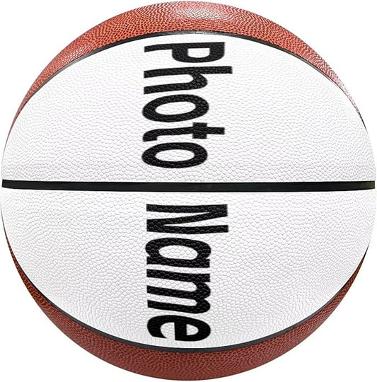 Personalized Basketball Leather Basketball Custom Basketball with Your Personalized Pictures Text Sports Equipment